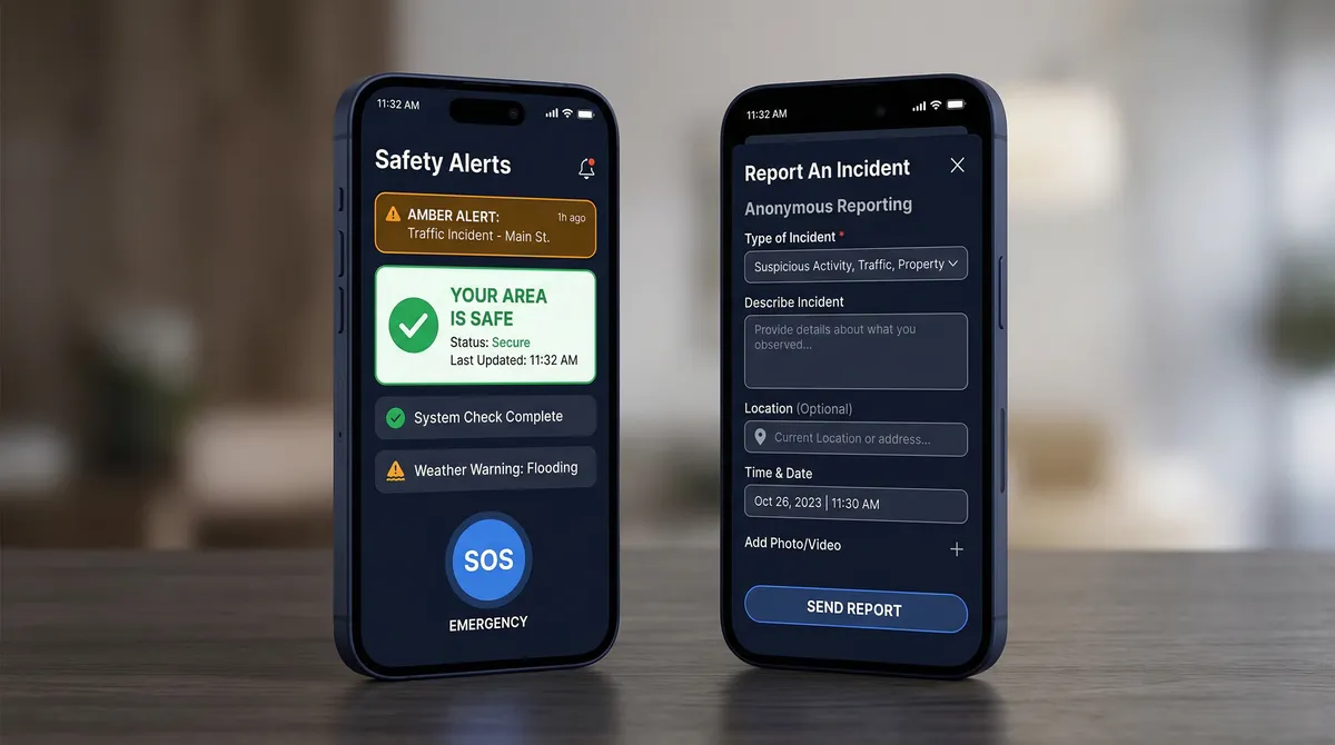 Multi-channel intake receiving voice, text, app, and sensor-originated emergency reports