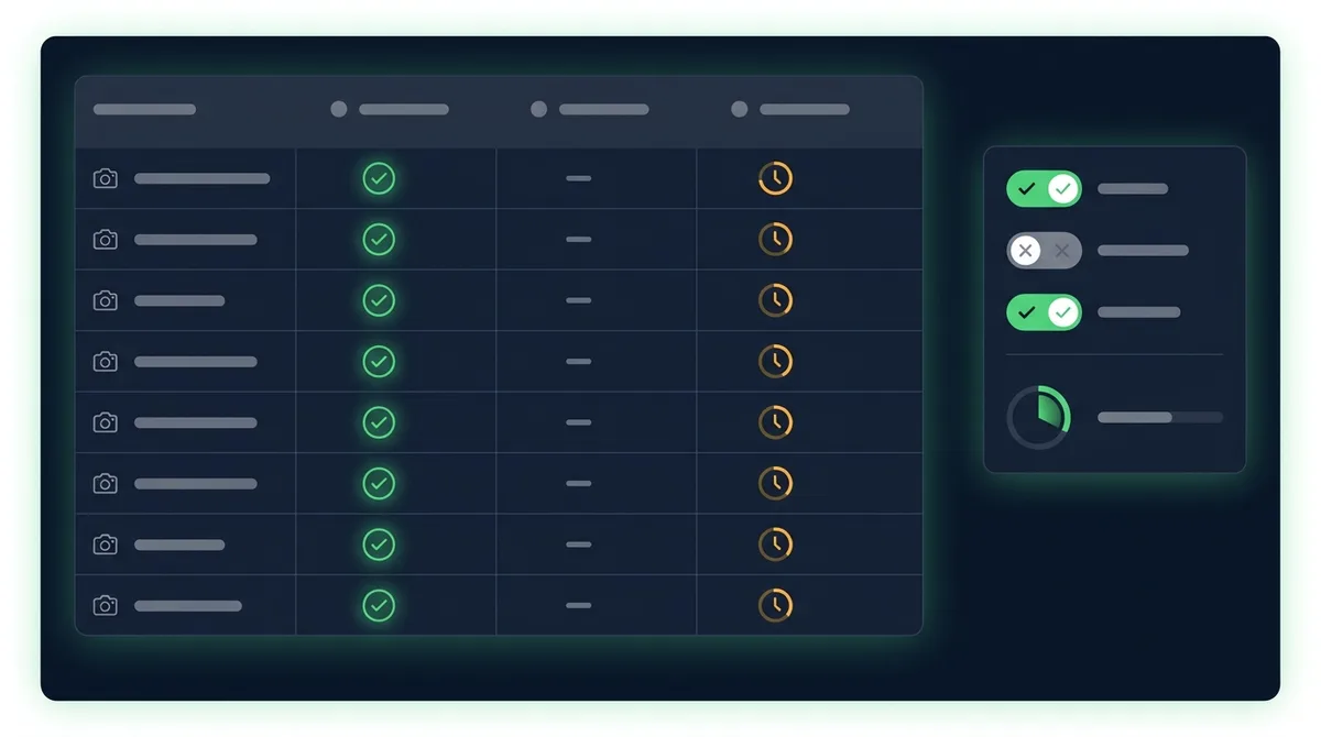Granular permission controls determining which cameras are shared and with whom
